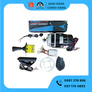 Bộ combo động cơ chổi than 24v450w - b450w giảm tốc