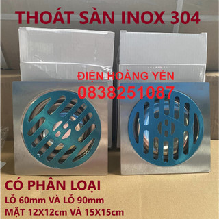 Phễu thoát sàn inox 304 lỗ 60 - 90
