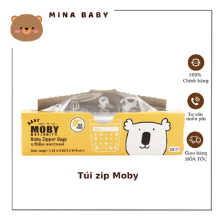 Túi zip đa năng Baby Moby (24 túi/hộp)