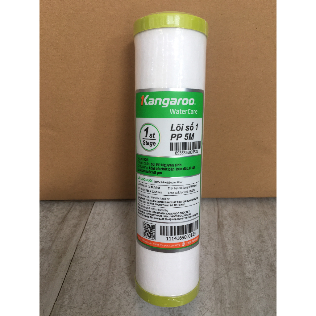Bộ lõi lọc 123 Kangaroo Chính Hãng