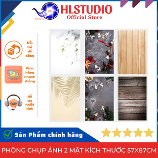 Phông Chụp Ảnh 2 Mặt, Phông Vân Gỗ, Phông 3D, Phông Nền Chụp Sản Phẩm, Kích Thước 57x87cm HL Studio