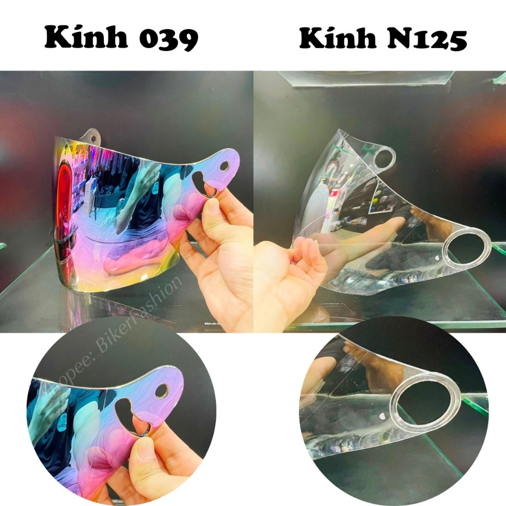 Kính Napoli N125, kính thay thế nón bảo hiểm Napoli N125 CHÍNH HÃNG