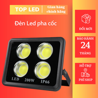 Đèn led pha cốc IP66, đèn pha led chống nước 200w