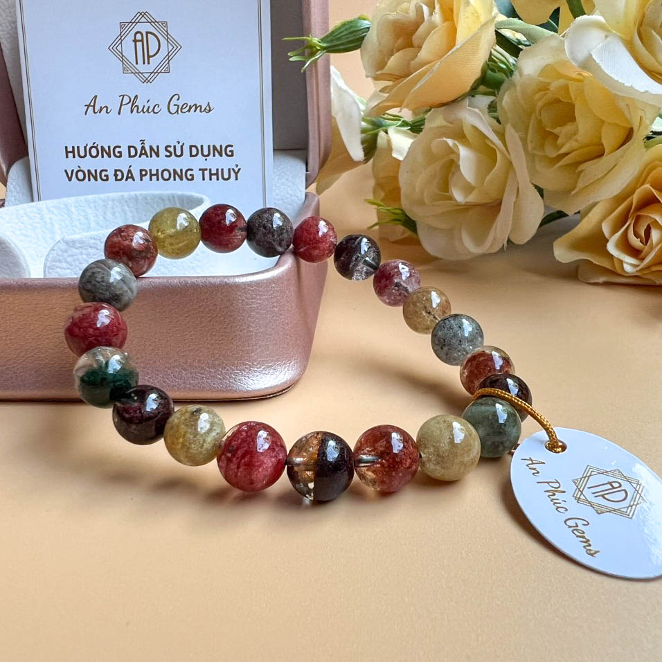 Vòng Tay Đá Thạch Anh Ưu Linh Cho Mệnh Kim, Mộc, Thủy, Hỏa, Thổ - An Phúc Gems