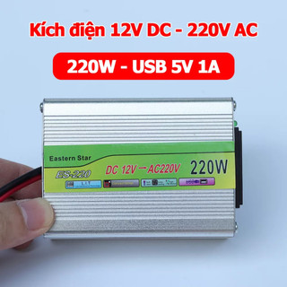 Bộ kích điện, tắng điện áp từ 12v dc sang 220v ac 220w eastern star