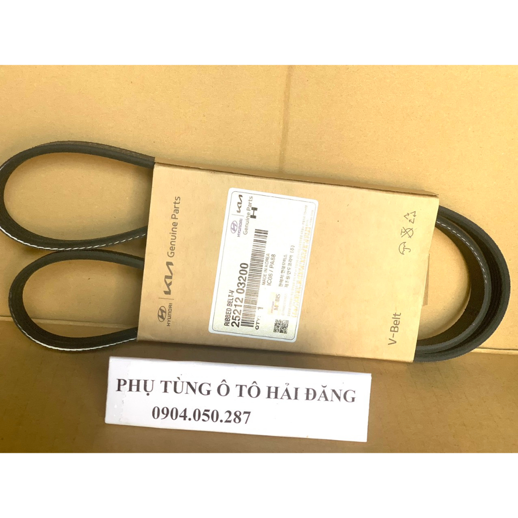 Dây curoa tổng Kia Morning 2012 1.2/ Accent 2011/ Rio/ i20 5PK1210 hàng xịn hãng mã 2521203200