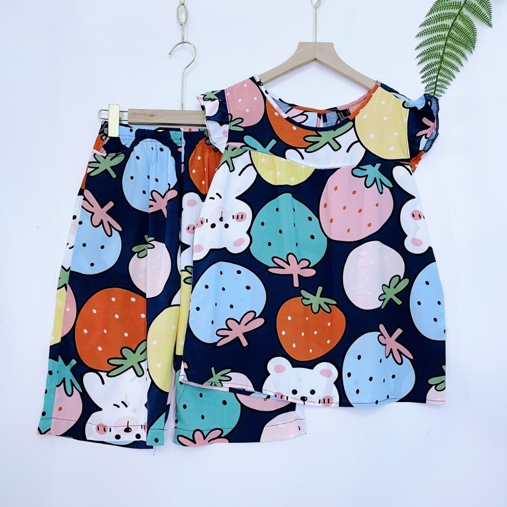 Bộ Lanh Nữ Lửng Cánh Tiên Vnxk 45 - 75Kg Lct07, Đồ Bộ Tole 2 Da Loại 1 Mịn Mát, Đường May Kỹ Mặc Nhà Mát Đẹp