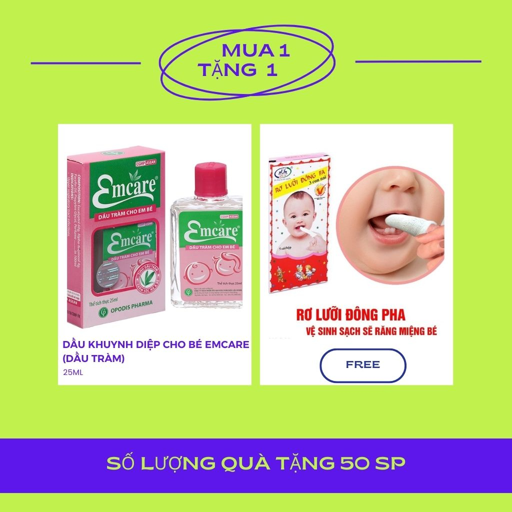 [Chính hãng]Dầu khuynh diệp cho bé EMCARE 25ml (dầu tràm)