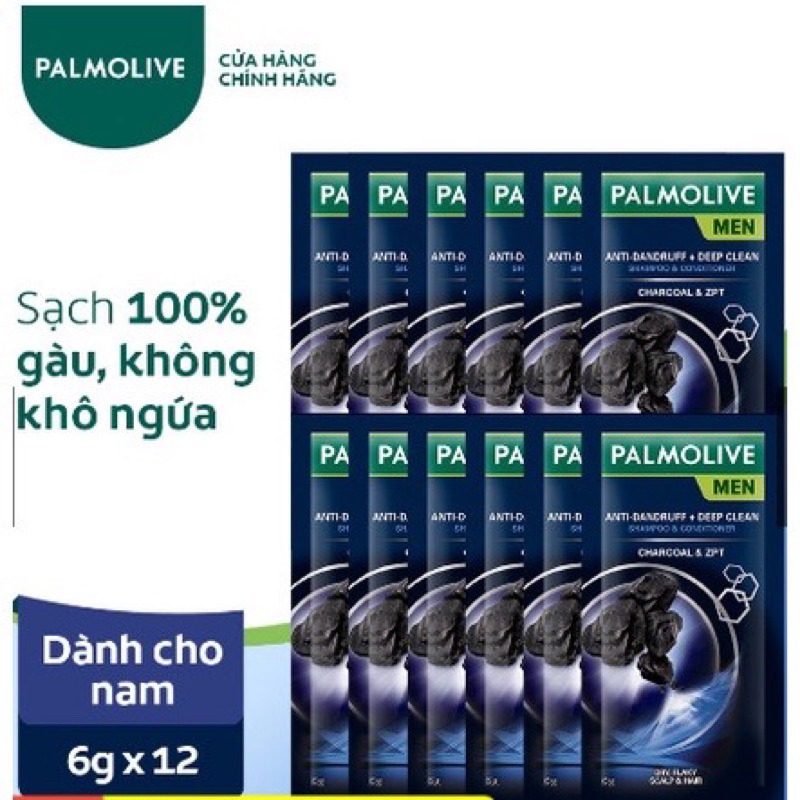 Combo 12 gói dầu gội palmolive