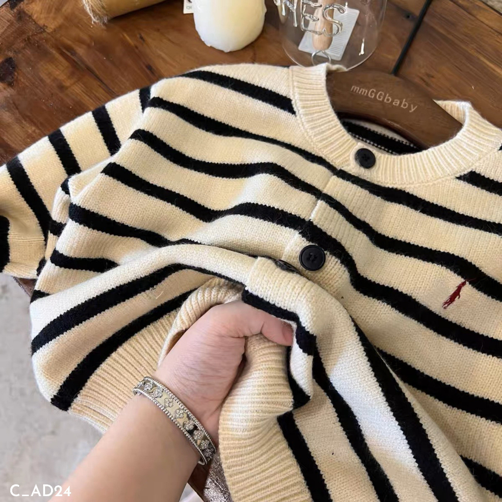 Áo khoác cardigan cho bé trai EMBES KIDS, áo khoác thu đông trẻ em 11kg đến 31kg