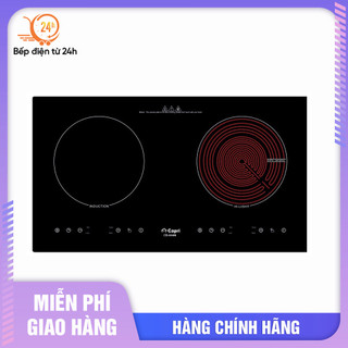 Bếp đôi điện từ - hồng ngoại capri cr-804hi - nhập khẩu malaysia