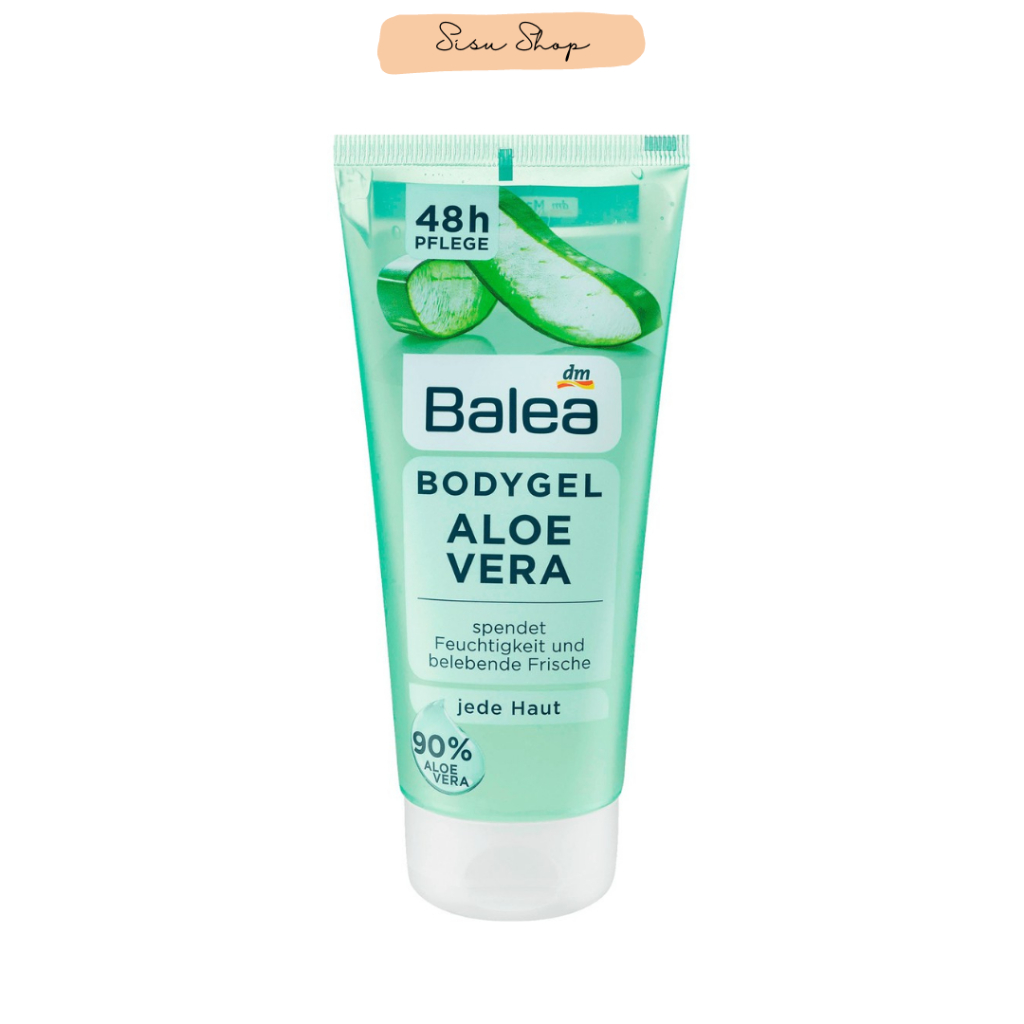 Kem dưỡng thể Balea Body chiết xuất từ nha đam cung cấp độ ẩm lên đến 48h, chai 200ml nội địa Đức