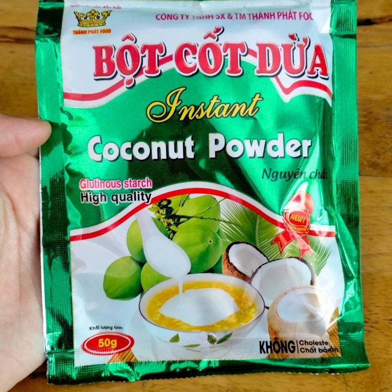 Bột cốt dừa gói 50g nguyên chất