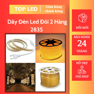 Dây Đèn Led Đôi 2 Hàng 2835 Trang Trí Trần Thạch Cao,Quán Cà Phê,Sân Vườn,Ngoài Trời Chống Nước