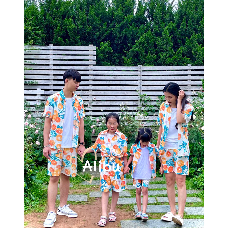 Áo Sơ Mi Hoạ Tiết Chất Vải Đũi Hàn Cho Gia Đình, TeamBuilding