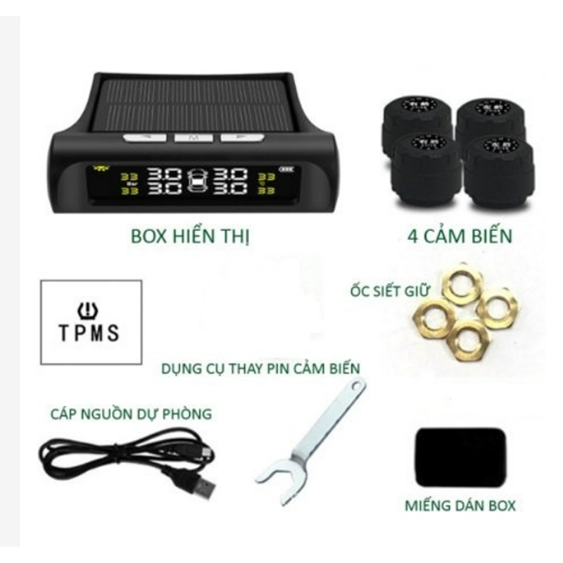 Cảm biến áp suất lốp van ngoài màn hình màu