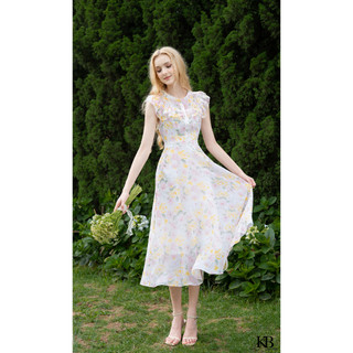 Maxi cổ tàu mí ngực trang trí KBFASHION XS304