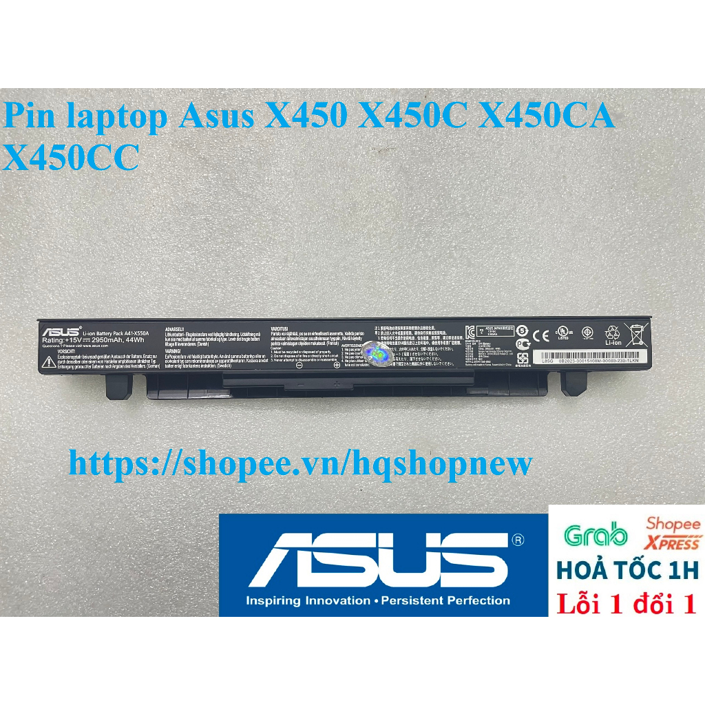 ⚡ Pin laptop Asus X450 X450C X450CA X450CC