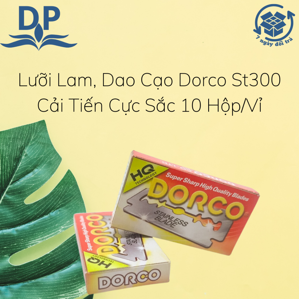 Lưỡi Lam, Dao Cạo Dorco St300R-5P Cải Tiến Cực Sắc 10 Hộp/Vỉ