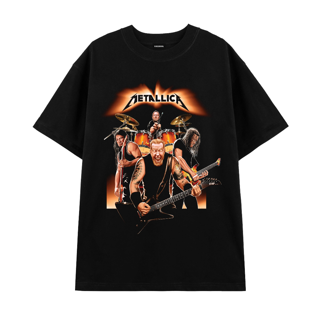 Áo Thun Rock Band Tee , Áo Metallica HAVANA Vải Cotton Cao Cấp Thoáng Mát Mã 017