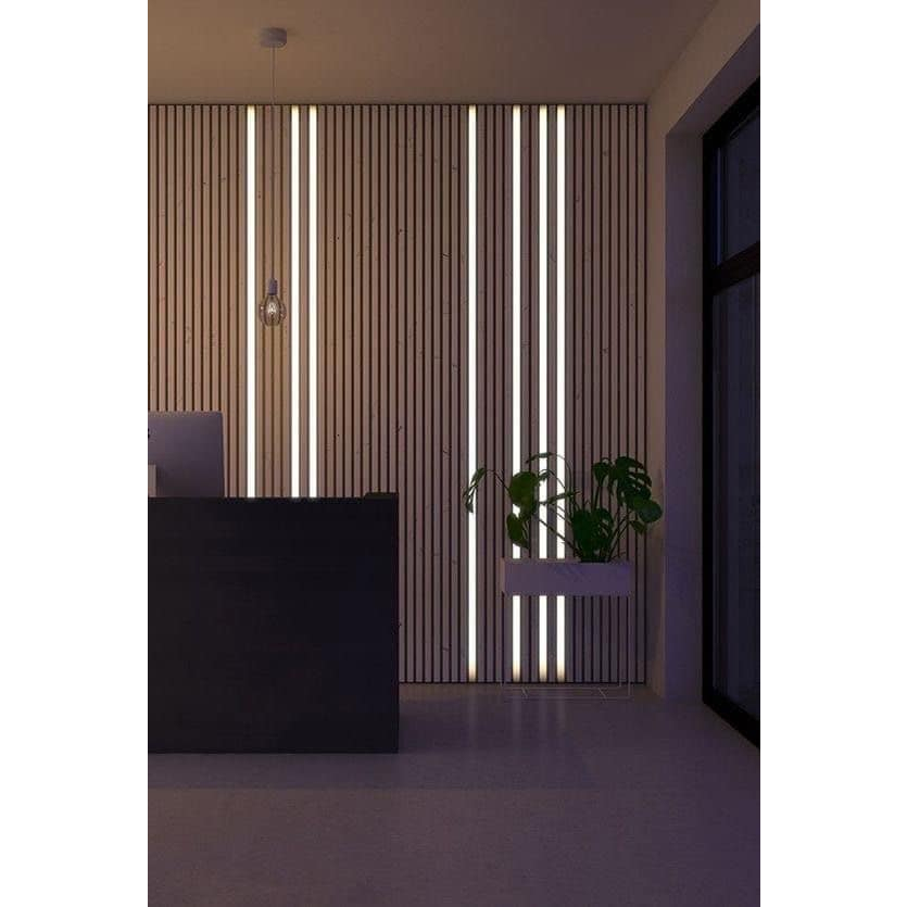 Máng nhôm định hình  gắn led dán, led thanh 1 mét