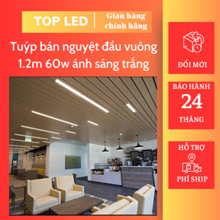 Đèn led 1m2 bán nguyệt 40W, đèn tuýp led 1m2 60W, đèn led dài 60cm 20W ánh sáng trắng, vàng, trung tính.