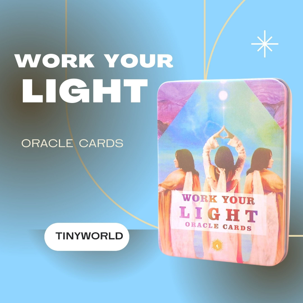 Bộ bài Work Your Light Oracle Hộp sắt S5