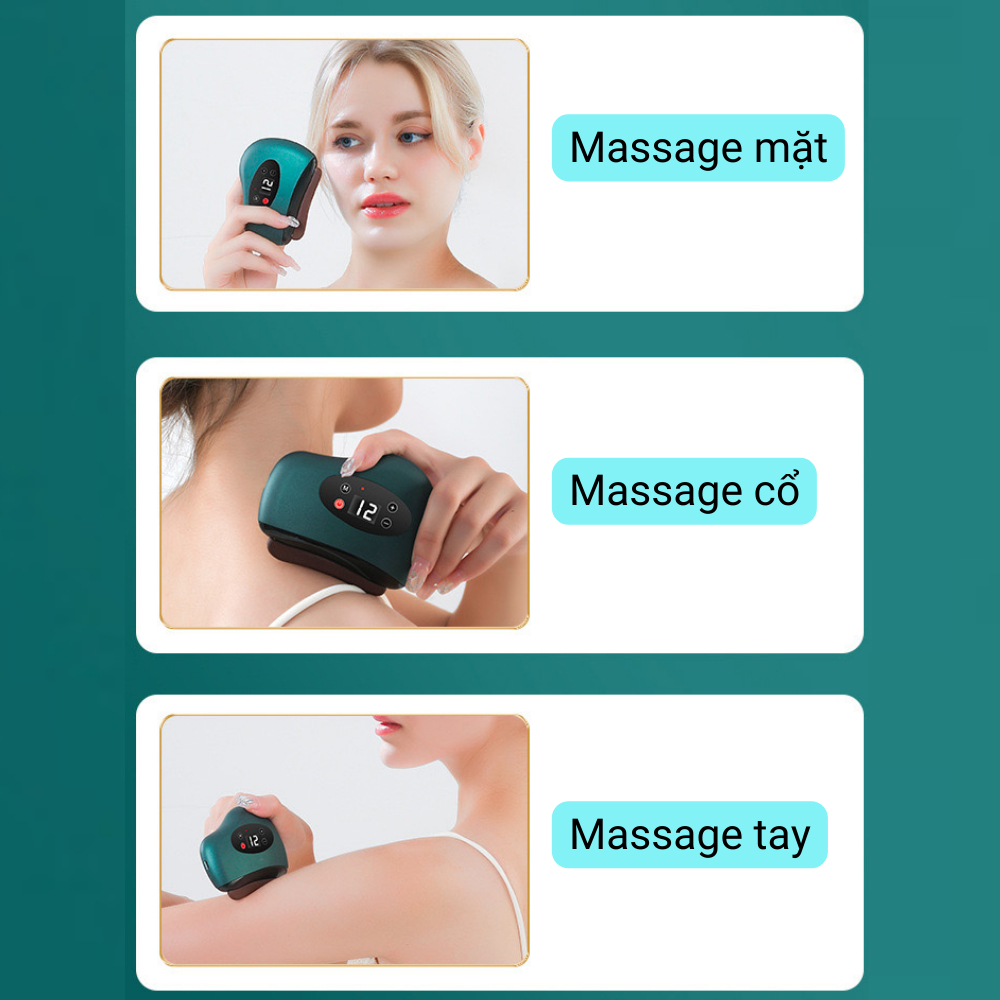 Máy massage cầm tay mini sạc USB, nâng cơ mặt, chăm sóc làn da, massage toàn thân giúp thu nhỏ lỗ chân lông