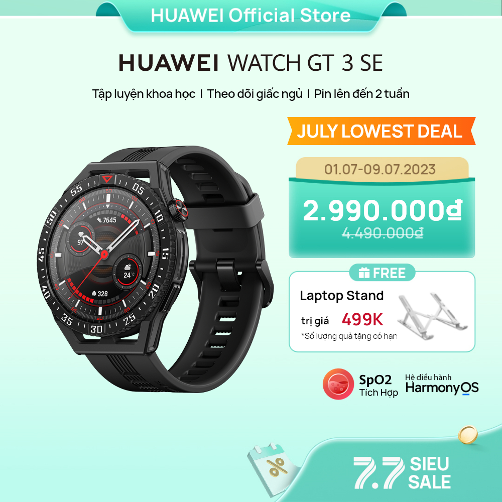 Đồng hồ thông minh HUAWEI WATCH GT 3 SE | Tập luyện khoa học | Theo dõi giấc ngủ