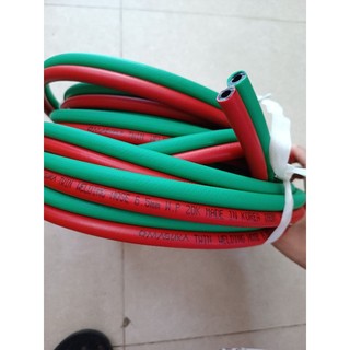 Dây hơi đôi dẫn khí oxy gas đường kính trong 6mm hàn cắt gió đá - dây hơi đôi phi 6