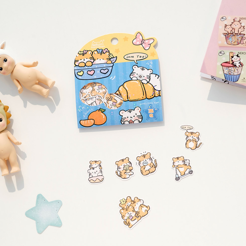 NEKONI BAG - Stickers trang trí phong cách Hàn Quốc xinh xắn dạng túi