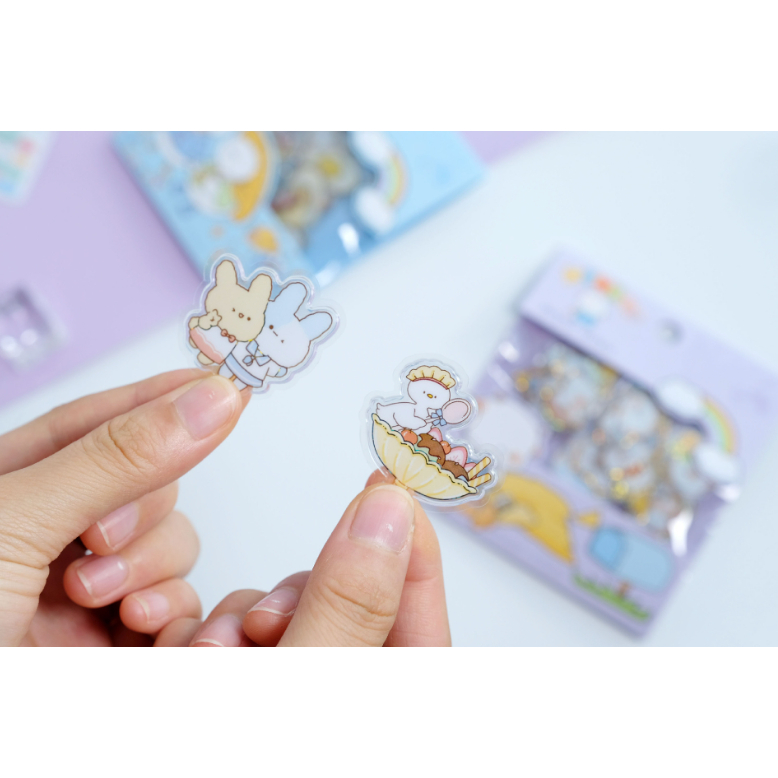 NEKONI BAG - Stickers trang trí phong cách Hàn Quốc xinh xắn dạng túi