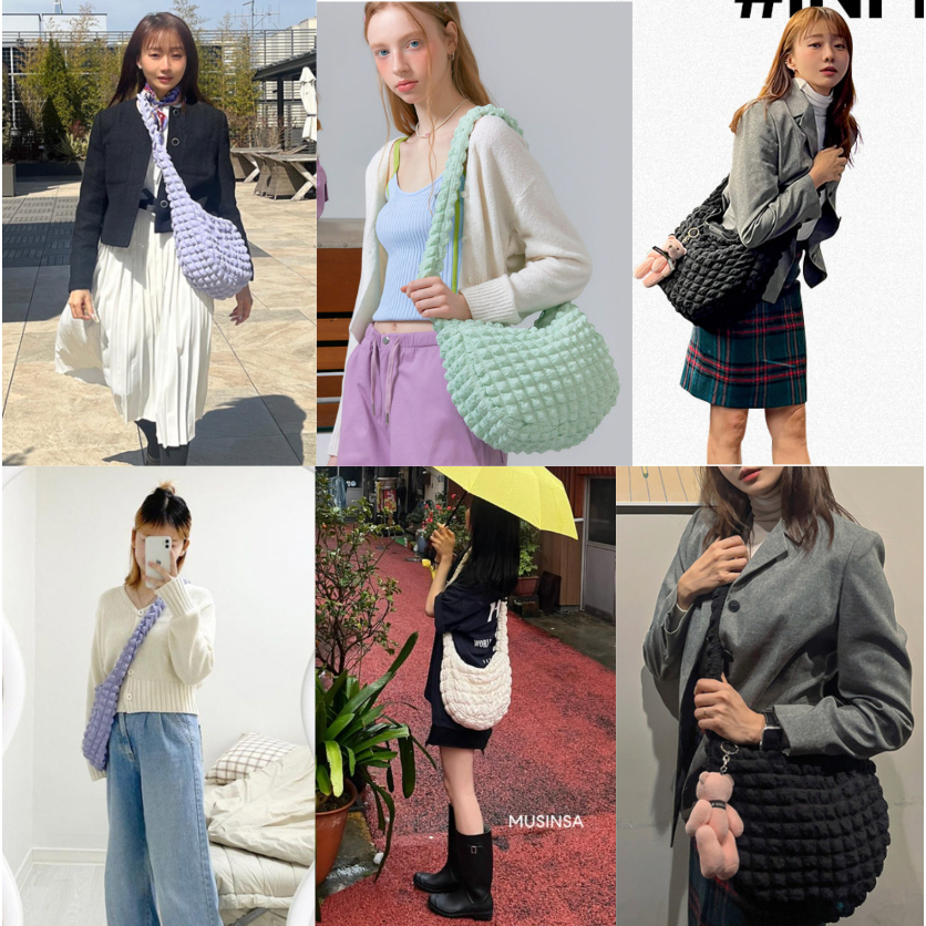 Túi SHOOPEN Wrinkle Hobo Bag