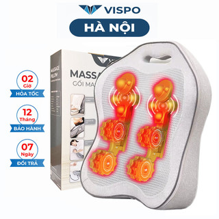 Gối massge cổ vai gáy V SPORT VP-G21, mát xa bằng bi xoay con lăn kèm nhiệt hồng ngoại