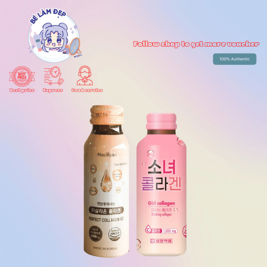 Nước Uống Bổ Sung Collagen Cải Thiện, Làm Đẹp Da Hàn Quốc - 1 Lọ