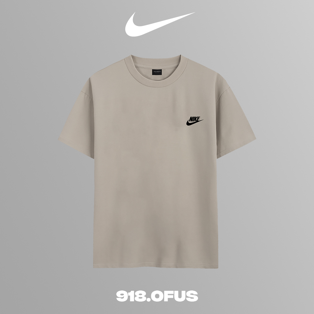 Áo phông nike basic logo nhỏ chất thun cotton dày mát unisex nam nữ 918 OFUS
