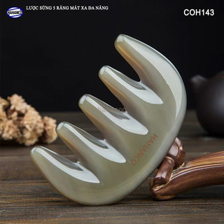Lược sừng răng thưa thần thánh Massa đầu giúp lưu thông máu đả thông kinh mạch - COH143 - HAHANCO