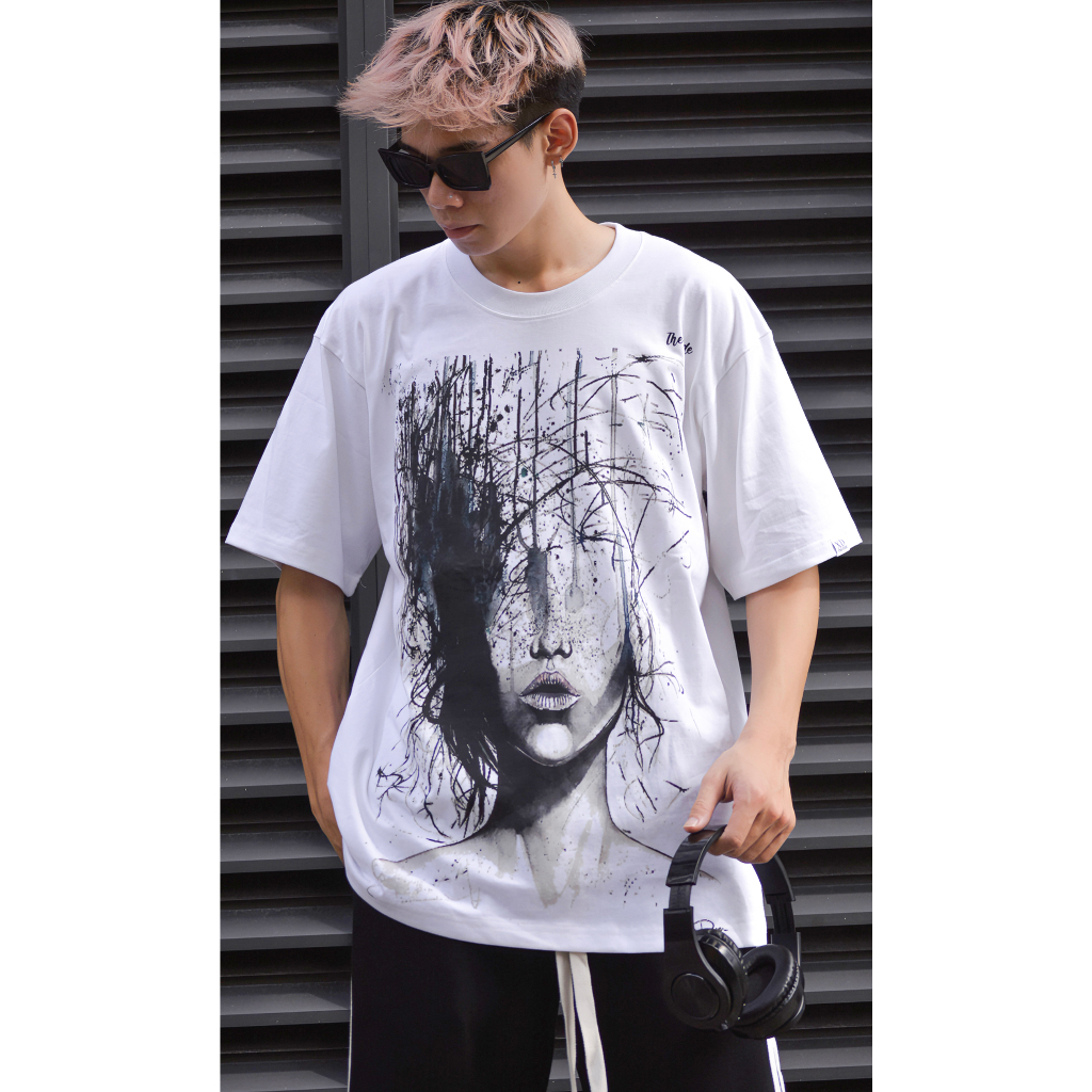 Áo thun The Xide áo phông unisex hình in form rộng chất cotton 2 chiều định lượng 250gr co giãn
