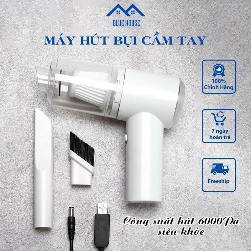 Máy hút bụi cầm tay mini không dây- Máy hút bụi không dây đa năng,siêu mạnh, sử dụng hút bụi ô tô