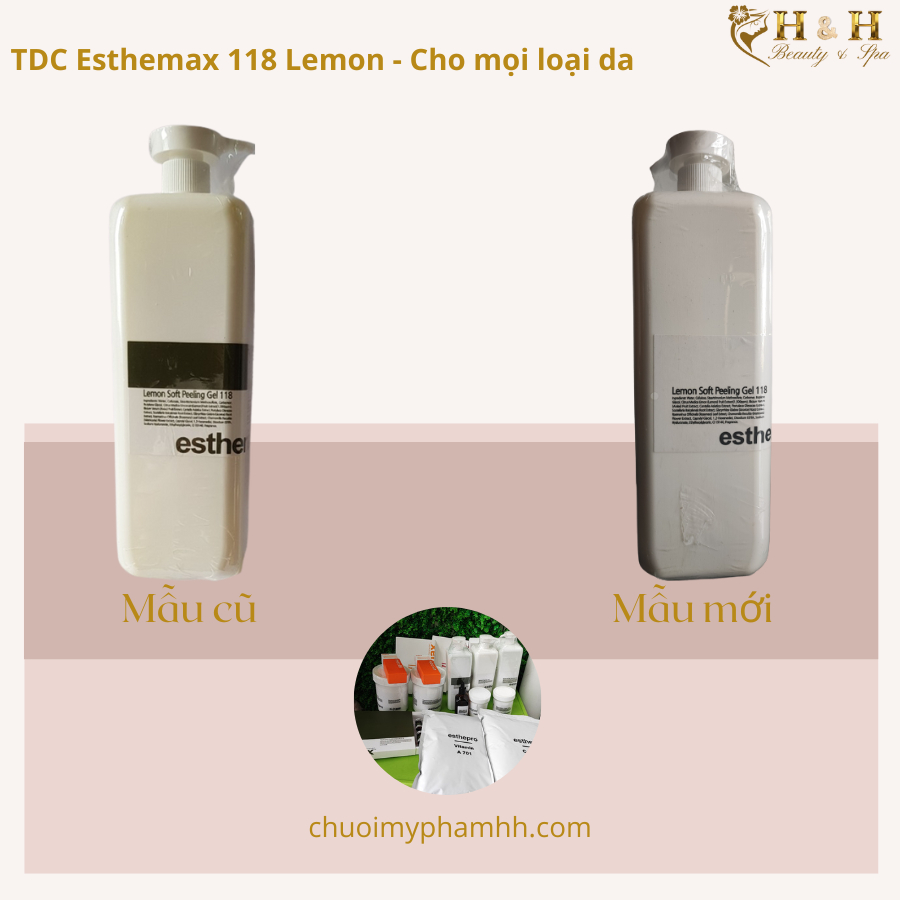 Tẩy da chết ESTHEMAX Lemon Soft Peeling Gel 118 1000ml  sạch sâu, dành cho mọi loại da, an toàn