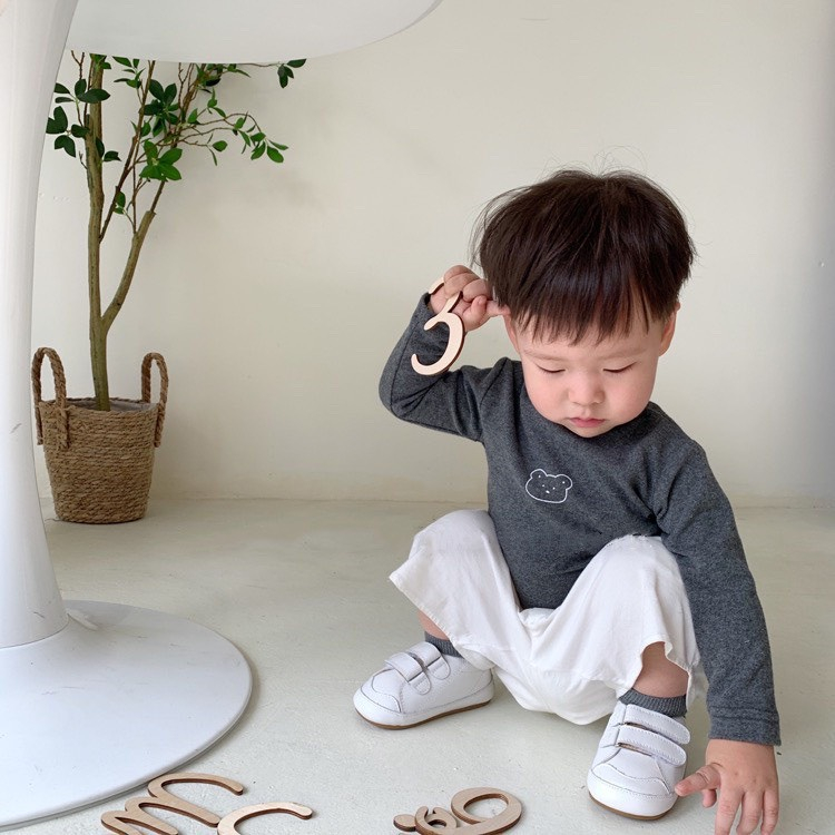Áo giữ nhiệt dài tay Embes cho bé, chất cotton mềm từ 7kg đến 17kg