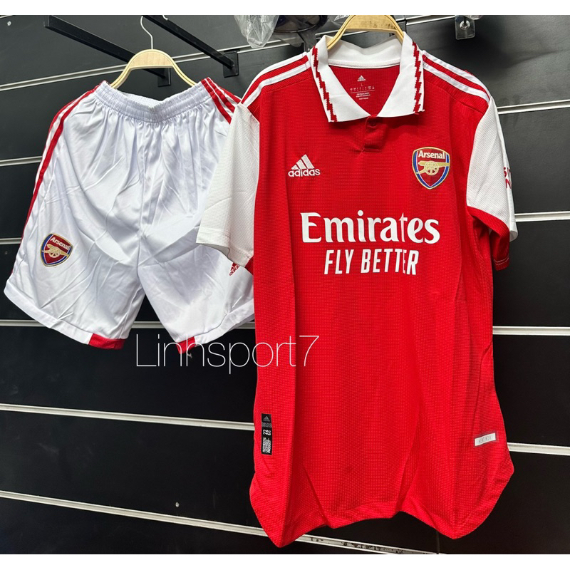 Thanh Lý Bộ Bóng Đá Hàng Thái CLB Arsenal Sân Nhà Màu Đỏ 2022 2023