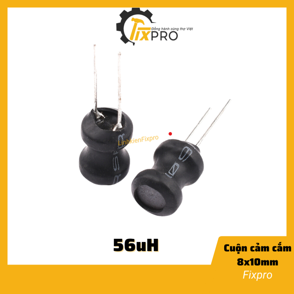 Cuộn cảm cắm 56uH 8x10mm 0810 chất lượng tốt - Fixpro