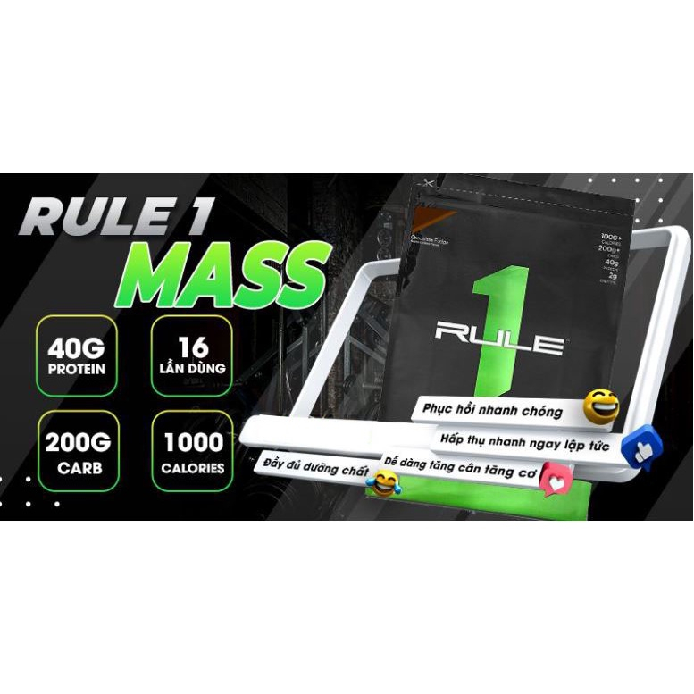 Sữa Tăng cân Nhanh Rule1 Mass Rule1 11.46 Lbs