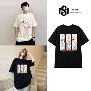 Áo thun nam nữ hình hoa local brand Unisex form rộng, chất liệu thun 100% cotton the1997