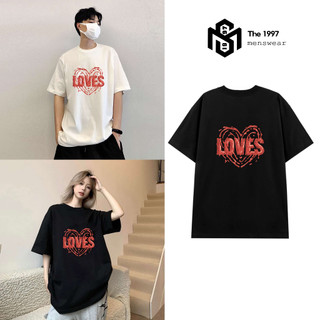 Áo thun nam nữ hình LOVE local brand Unisex form rộng, chất liệu thun 100% cotton the1997