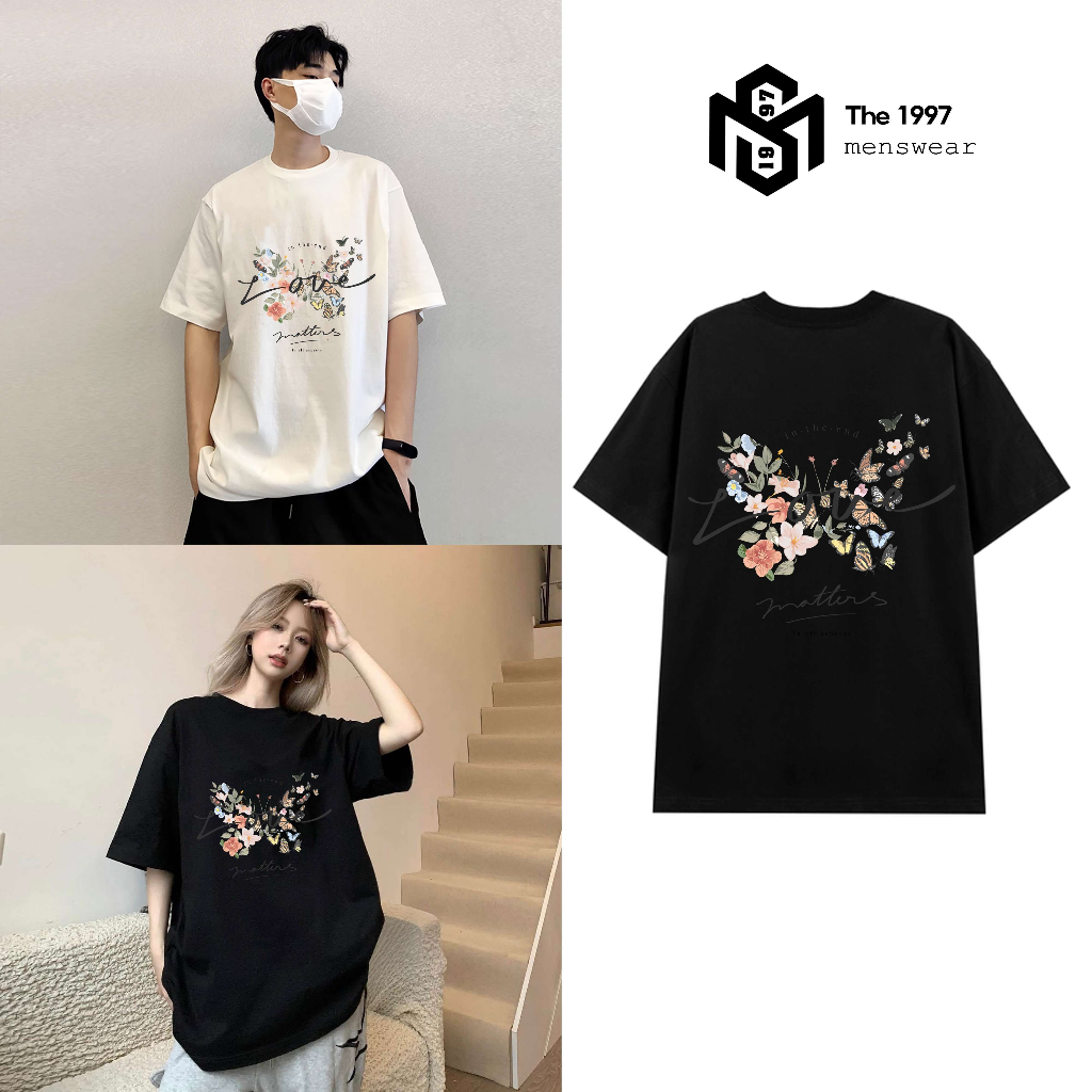 Áo thun nam nữ hình butterfly local brand Unisex form rộng, chất liệu thun 100% cotton the1997