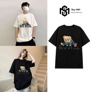 Áo thun nam nữ hình GẤU BIG DEAL hoa local brand Unisex form rộng, chất liệu thun 100% cotton the1997