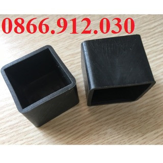 10 chiếc KT vuông 60x60mm bao ngoài chụp cao su bịt trong chân bàn ghế, ống hộp vuông