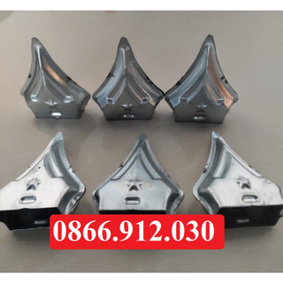Bộ 10 chiếc 25x50 nắp chụp đầu sắt hộp hàng rào cửa cổng,mũ chóp nhọn, mũ sắt trang trí cổng, hàng rào